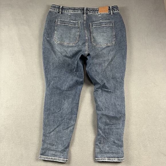 Judy Blue Pants Mens 18W Blue Gobble 2.0 High Waist Elastic Denim Joggers - Picture 5 of 12